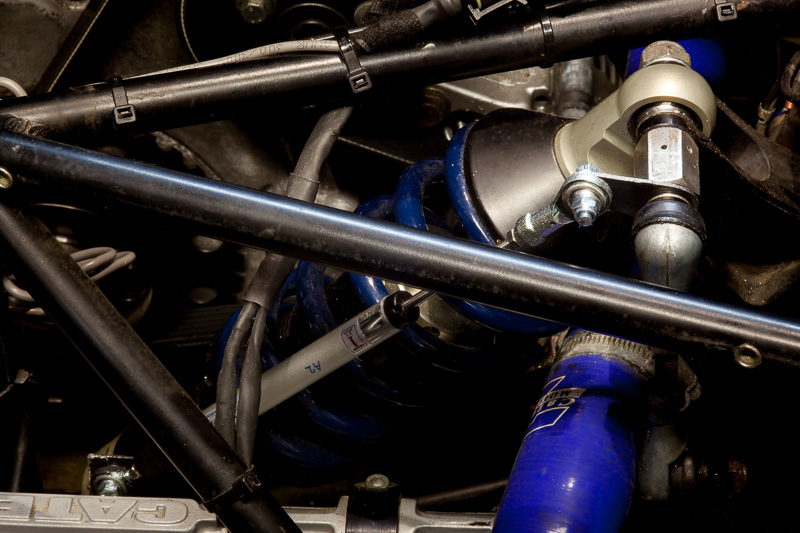 Front suspension travel sensors